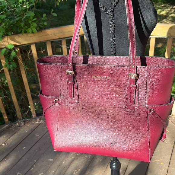 Michael Kors Red Voyager Tote